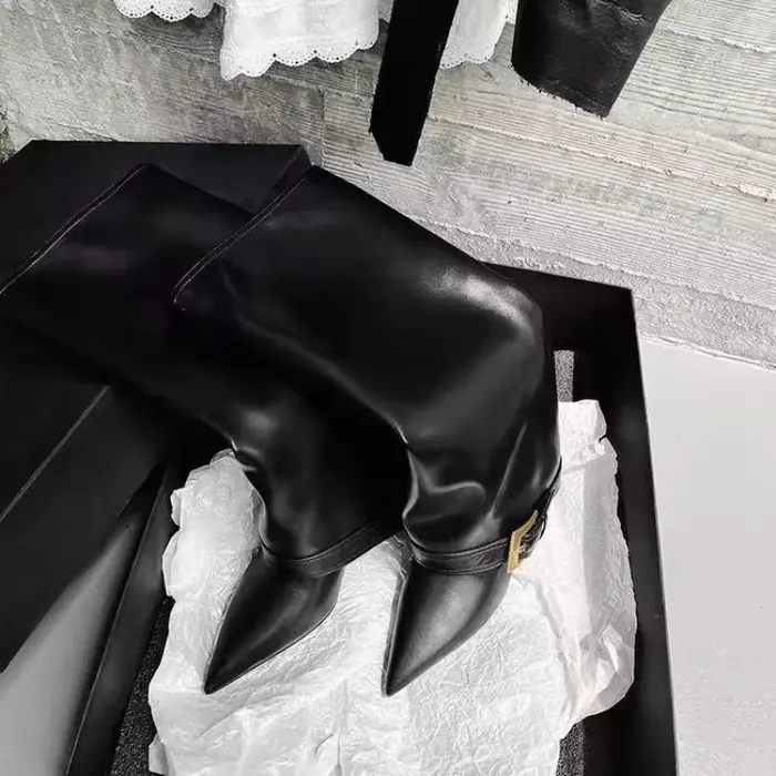Bottes pointues pour femmes sexy haut du genou imperméables printemps automne occassions spéciales