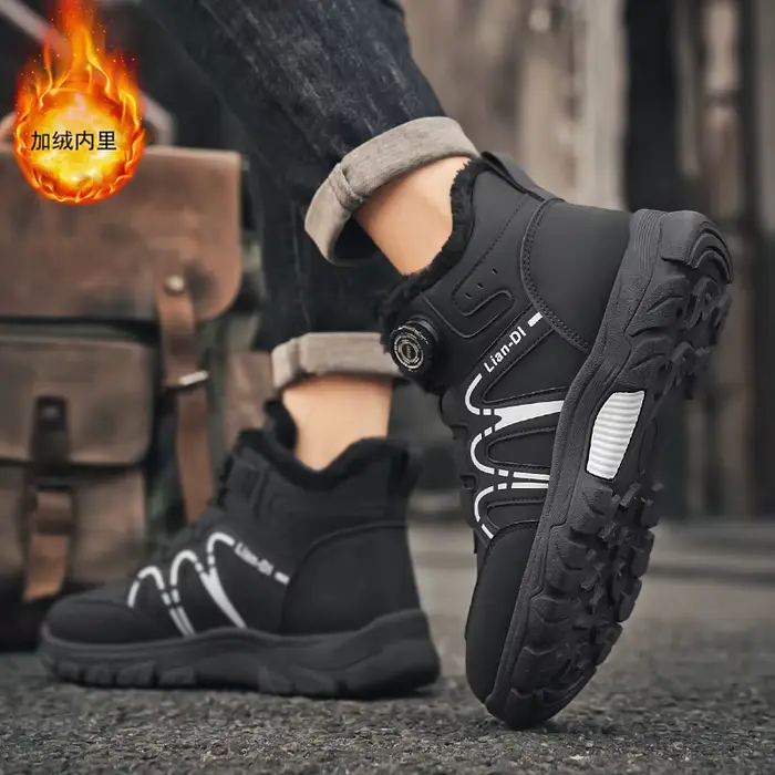 Bottes de moto noires tendance pour hommes