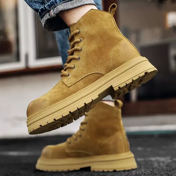 Bottines d'extérieur en cuir pour hommes
