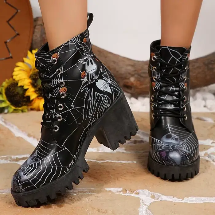 Bottines à plateforme d'halloween pour femmes