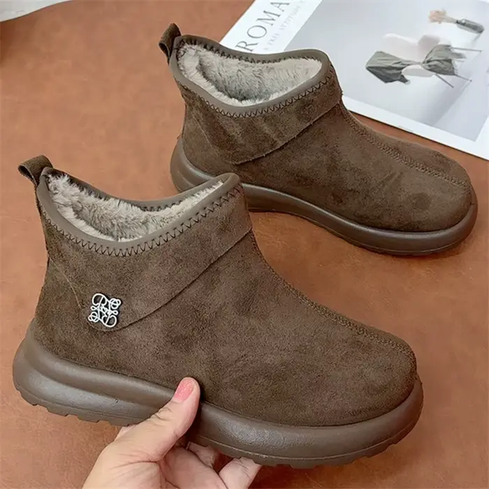 Bottes courtes épaisses d'hiver pour femmes