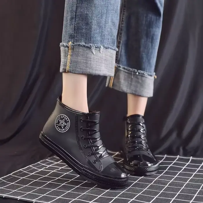 Bottes de pluie courtes coréennes tendance pour femmes