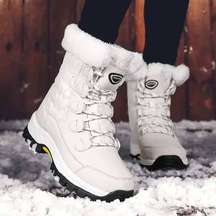 CINESSD femmes bottes De neige classiques hiver chaussures chaudes à la main plate-forme