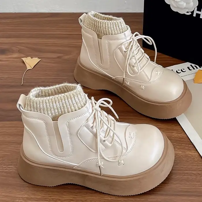 Bottes de rinçage à plateforme pour femmes