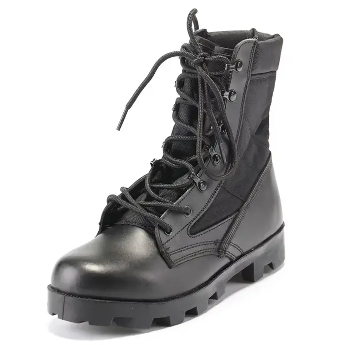 Bottes de Combat militaires pour hommes, bottes montantes du désert Panama, bottes de randonnée en p