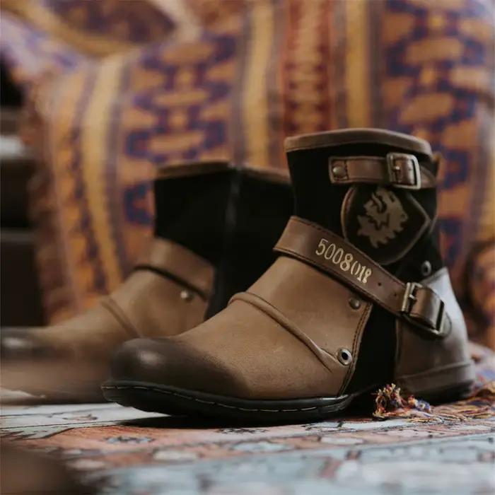 Cowboy hommes bottines de haute qualité rétro