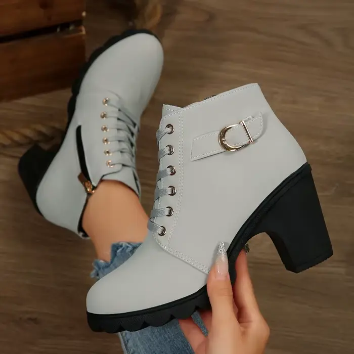 Nouvelles Bottes d'Hiver Chaudes pour Femmes, Modèle 2026, Confortables et Polyvalentes, à Lacets, d