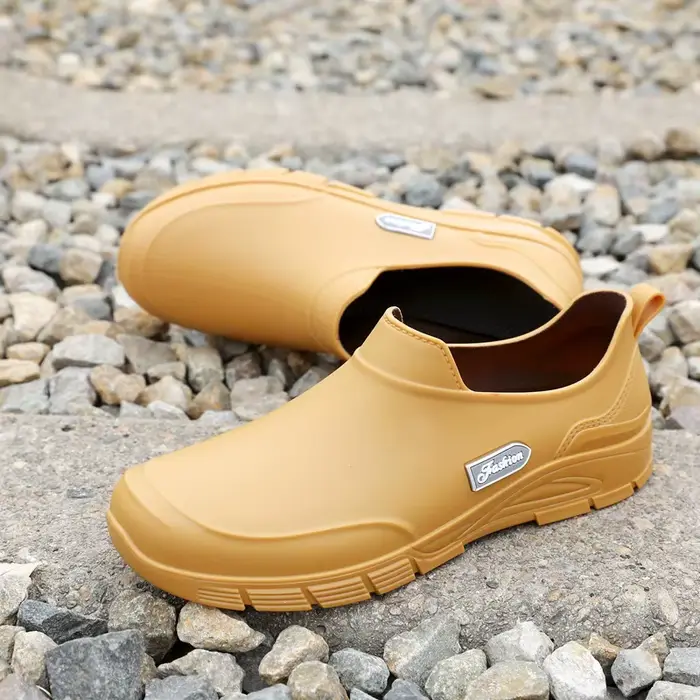 Bottes de travail basses pour hommes, tendance printemps-automne, chaussures de cuisine antidérapant