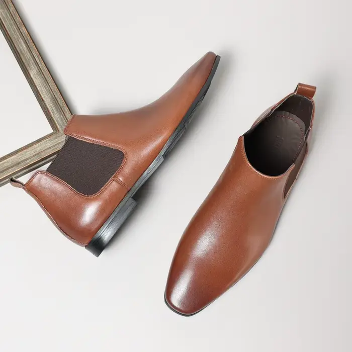 Bottes pour hommes, design cylindrique