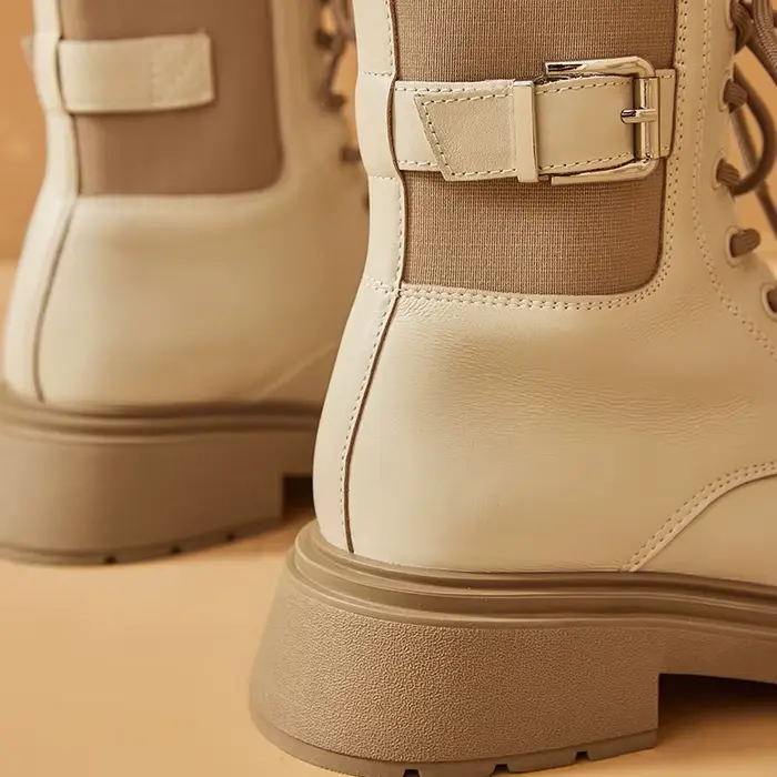 BeauToday-Bottes en Cuir de Vache group pour Femme, Accessoire de Competition, avec Bande artificiel