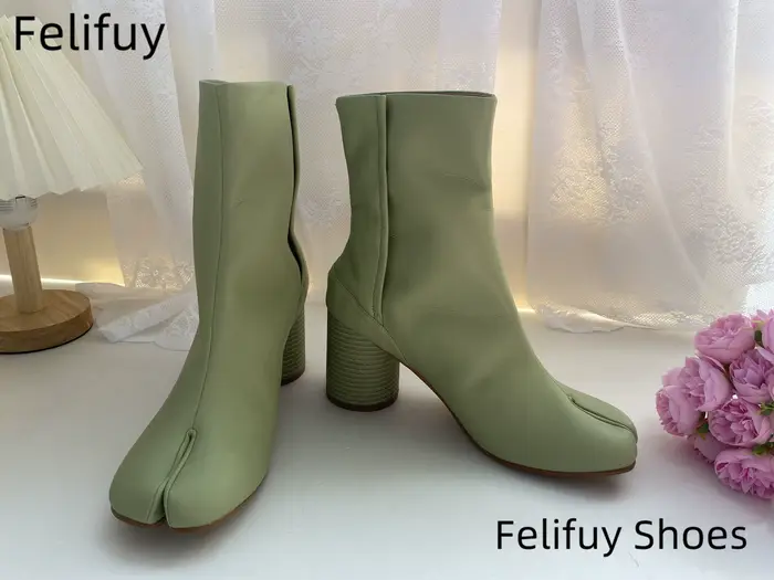 Bottes de rinçage en cuir véritable pour femmes