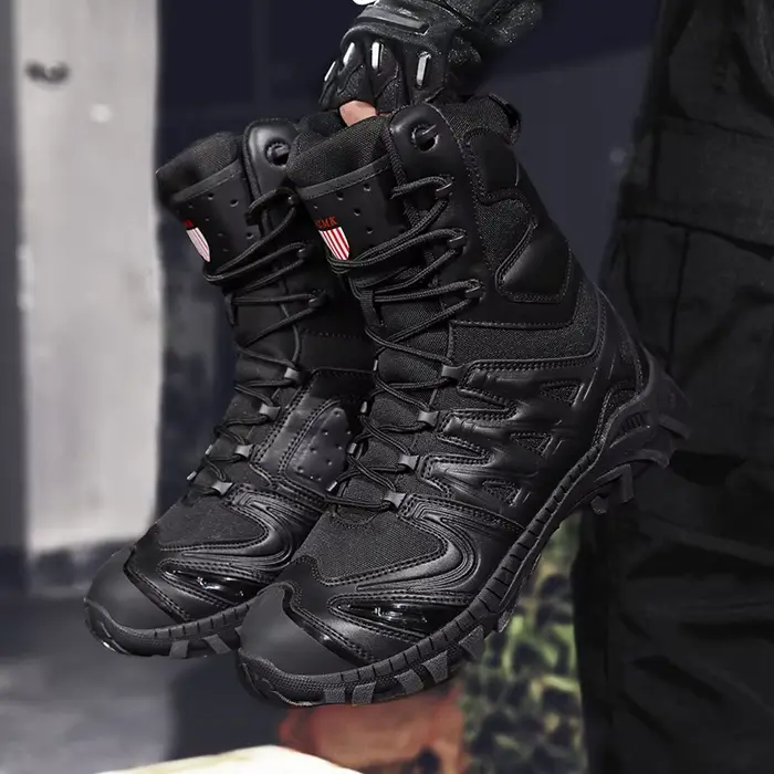 Hommes bottes tactiques automne Forces spéciales champ homme botte léger extérieur antidérapant imperméable chaussures Zapatillas Hombre