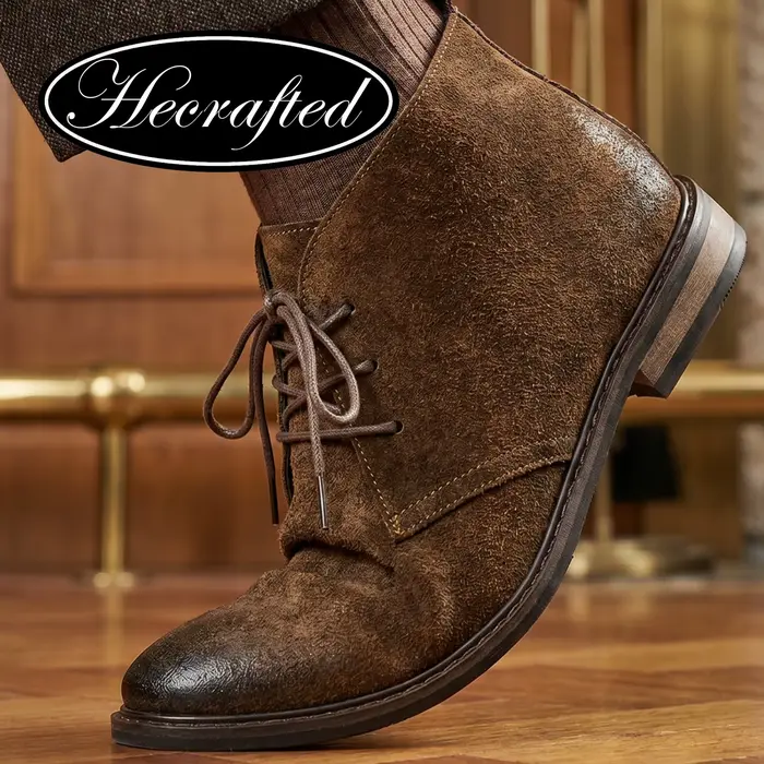Bottes de désert en cuir véritable