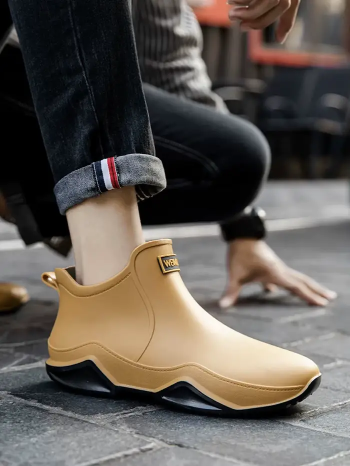 Nouvelles chaussures de pluie cheville femmes
