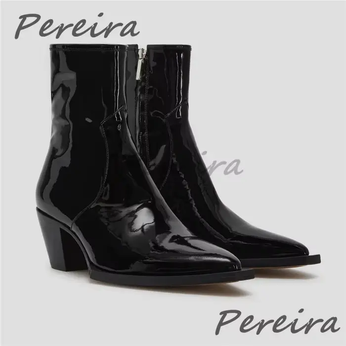 Bottes Chelsea en cuir véritable pour homme élégantes bout pointu talon fin occasion spéciale soirée banquets automne hiver