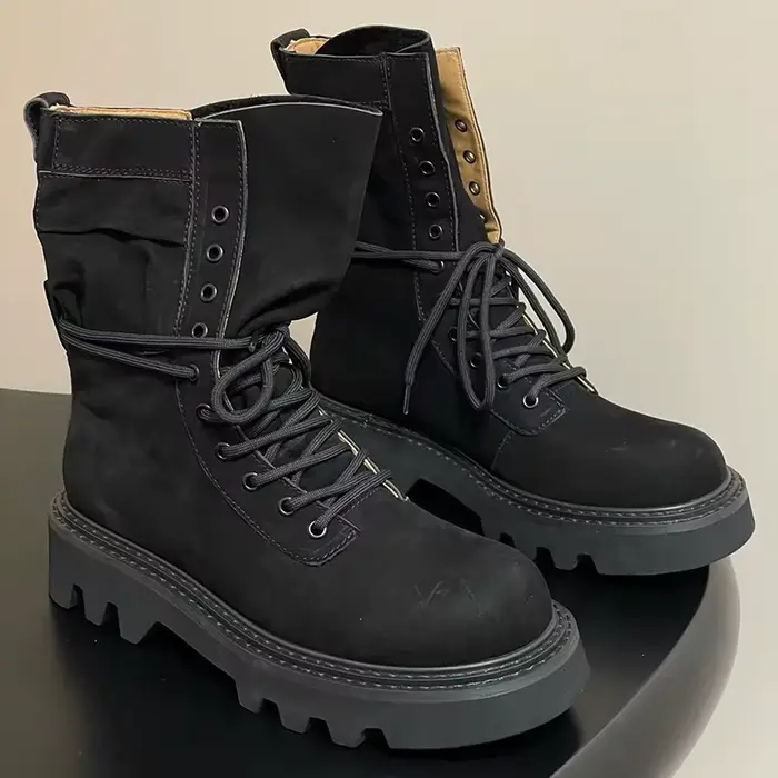 Bottes en étain avec lacets et bottes courtes pour l'alpinisme en plein air, nouveau Style automne-h