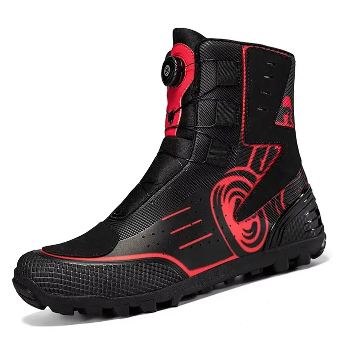 Bottes de moto tout-terrain courtes quatre saisons, décontractées, confortables, résistantes à l'usu