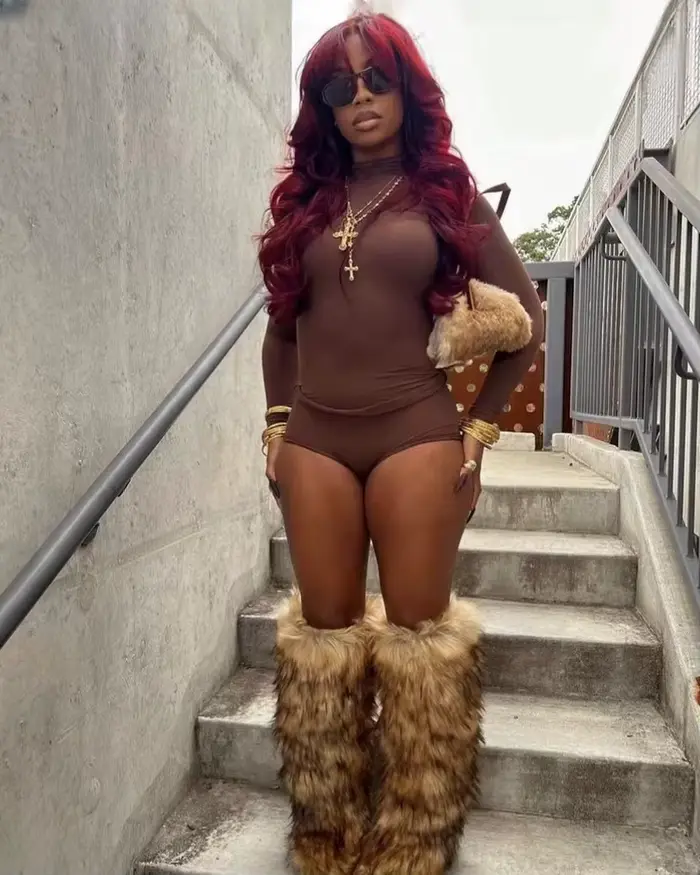 Nouveau concepteur de luxe femmes moelleux fausse fourrure haut Tube bottes de neige longue
