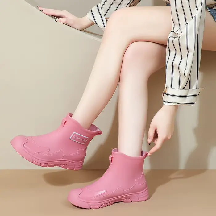 Bottes de pluie basses confortables pour femmes