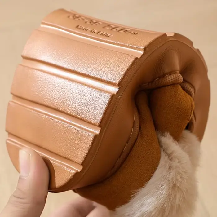 Bottes de neige épaisses en fourrure douce pour femme