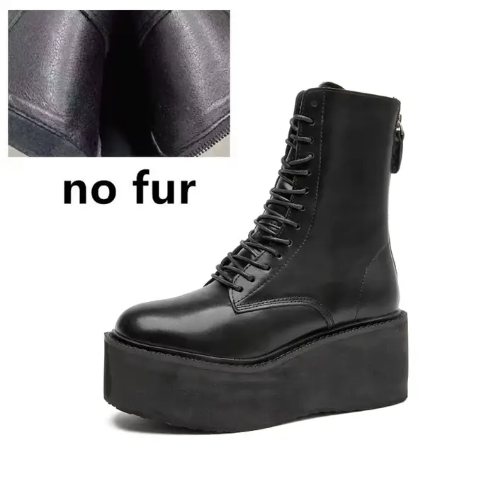 Bottines et bottes pour femmes, antidérapantes, à semelles épaisses, bottes d'automne et d'hiver pou