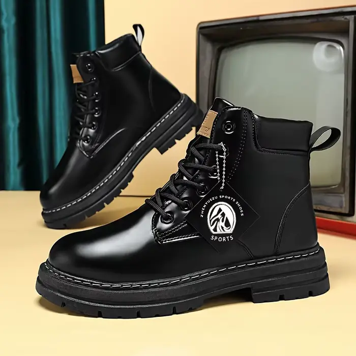 Bottes de travail durables à lacets pour hommes