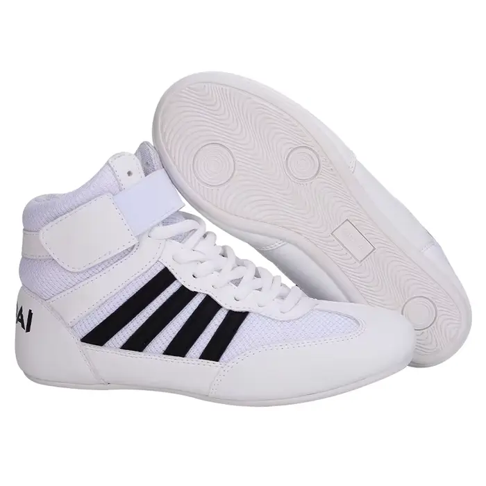 Chaussures de boxe chaussures d'entraînement complètes force haltérophilie boxe combat haute aide ho