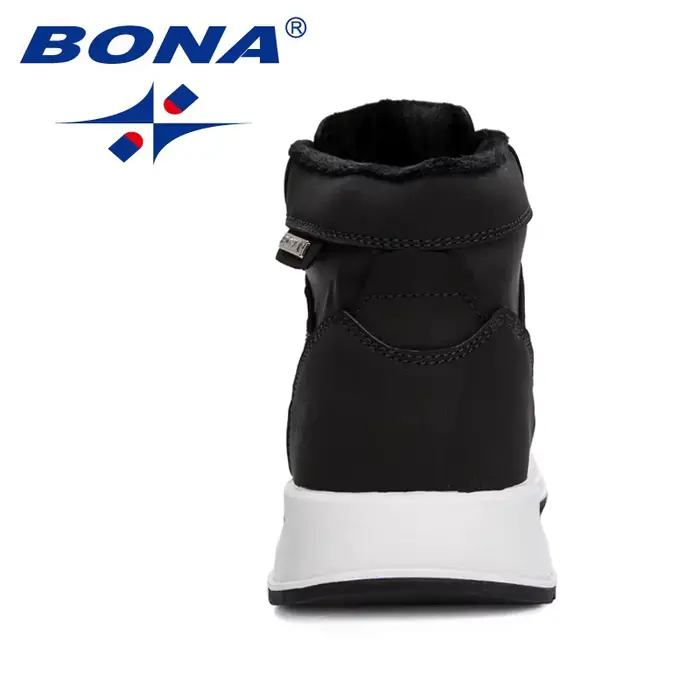 BONA – bottes de neige en peluche pour homme, bottines de protection, semelle résistante à l'usure, 