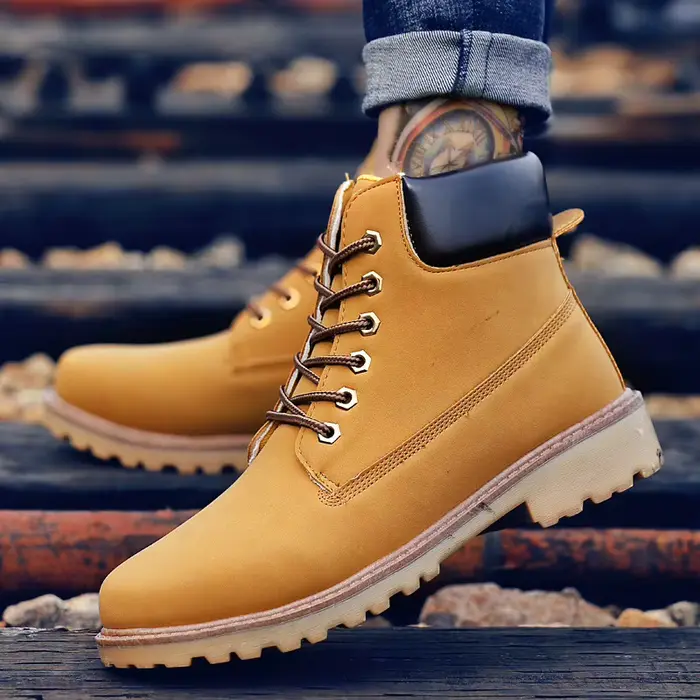 Bottes unisexes en cuir de haute qualité