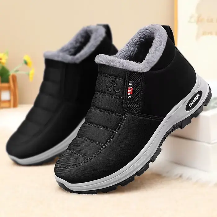 ELUVA bottes d'hiver pour hommes bottes de neige antidérapantes à isolation thermique pour hommes co
