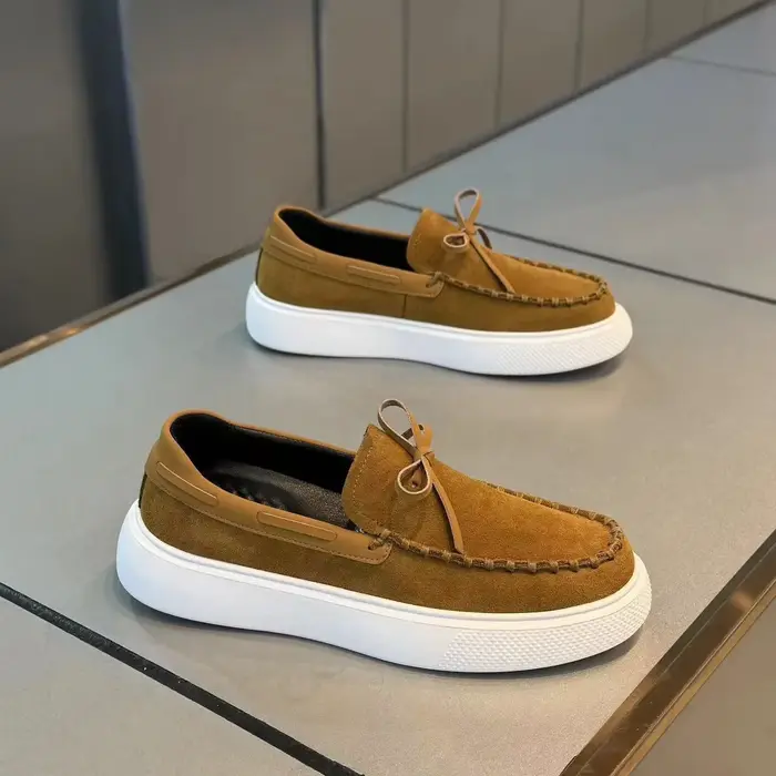Hommes mocassins chaussures en cuir décontractées