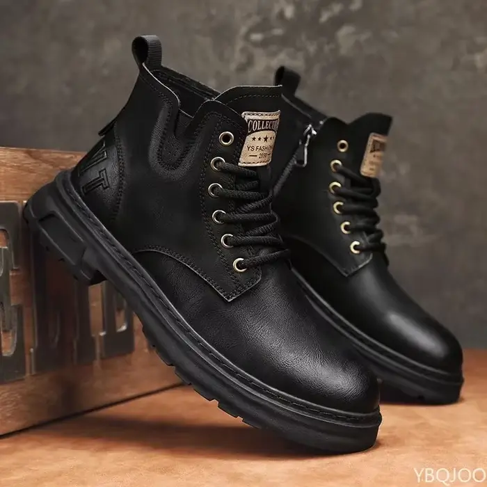 Nouvelles bottes courtes rétro confortables et élégantes pour homme – Chaussures montantes décontractées et polyvalentes pour l'automne