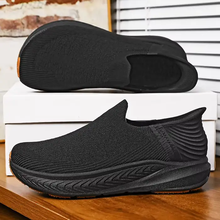 Chaussures minimalistes à bout large pour hommes, chaussures de marche décontractées en maille respi