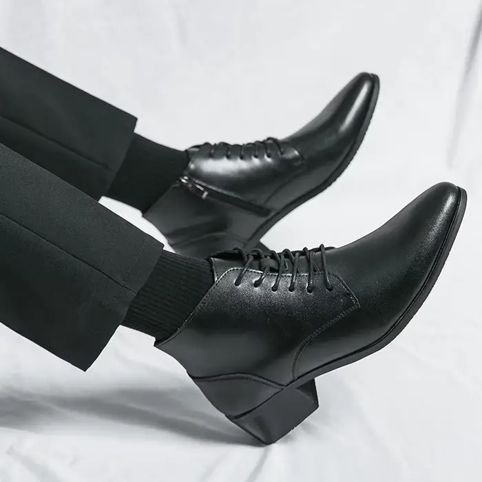 Bottes de rinçage en cuir pour hommes