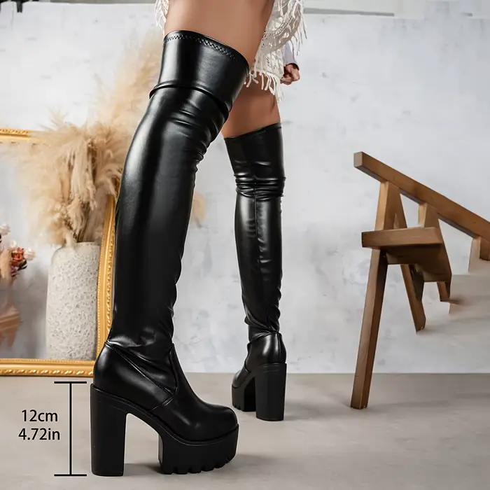 Bottes élégantes au-dessus du genou pour femmes printemps automne confort toute la journée vêtements de cérémonie décontractés ocasions spéciales