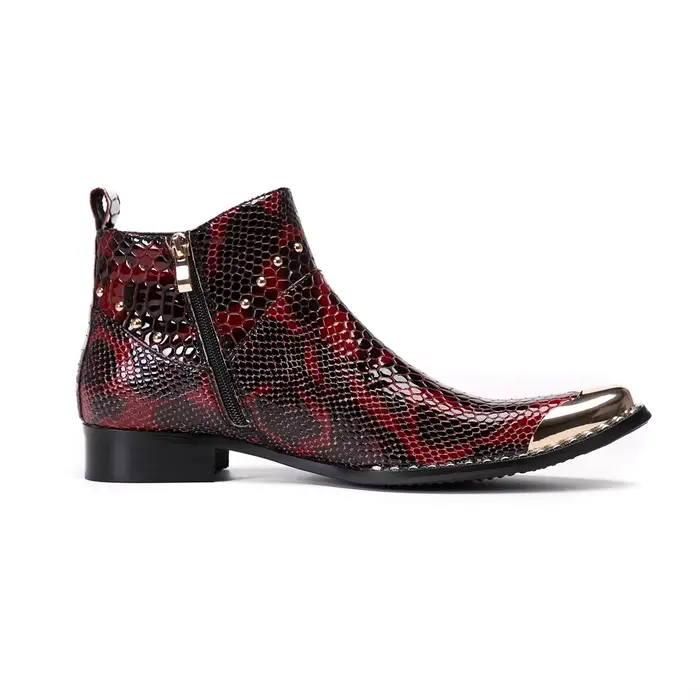 Bottes de rinçage en cuir véritable pour hommes