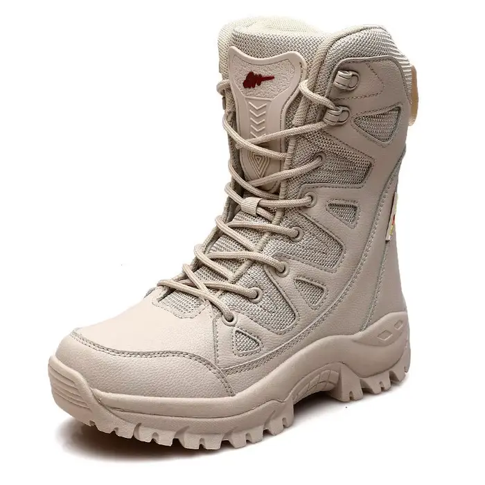 Bottes de neige chaudes en fourrure de peluche pour hommes, imperméables, bottes de travail d'extéri