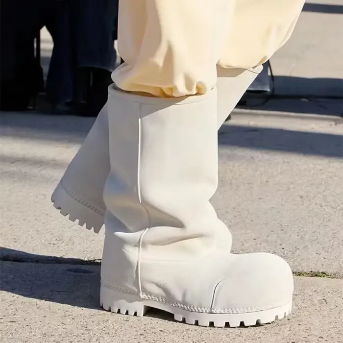 Bottes de neige à la mode plate-forme élévatrice chaussures en coton chaud