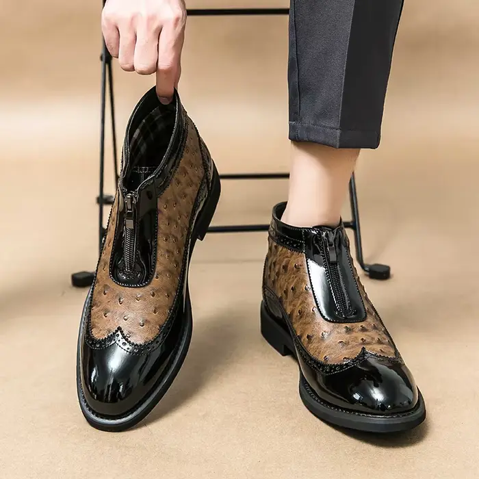 Bottes en cuir de luxe pour hommes