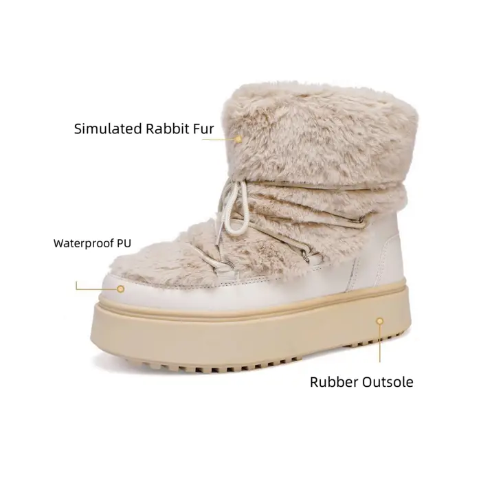 Bottes de neige exquises pour femmes