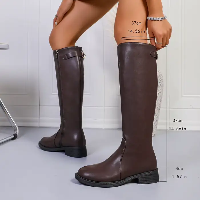 Bottes longues amincissantes à tige haute