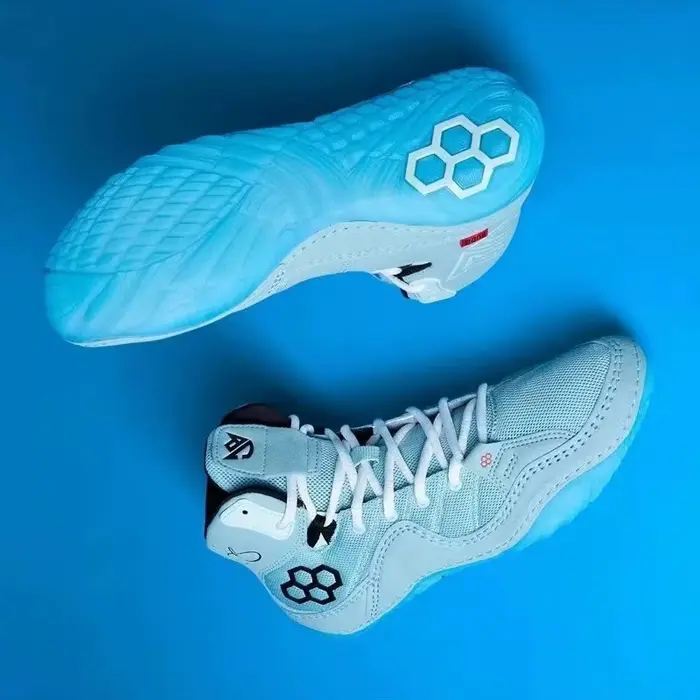 Chaussures de lutte pour hommes et femmes, design respirant et robuste pour entraînement et compétition, idéal pour la lutte et autres sports de combat, à offrir pour sportifs