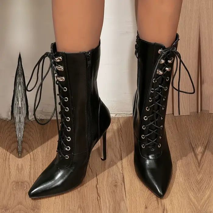 Bottines Sexy à bout pointu pour femmes