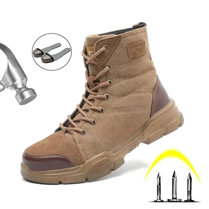 Bottes à bout en acier personnalisables pour hommes