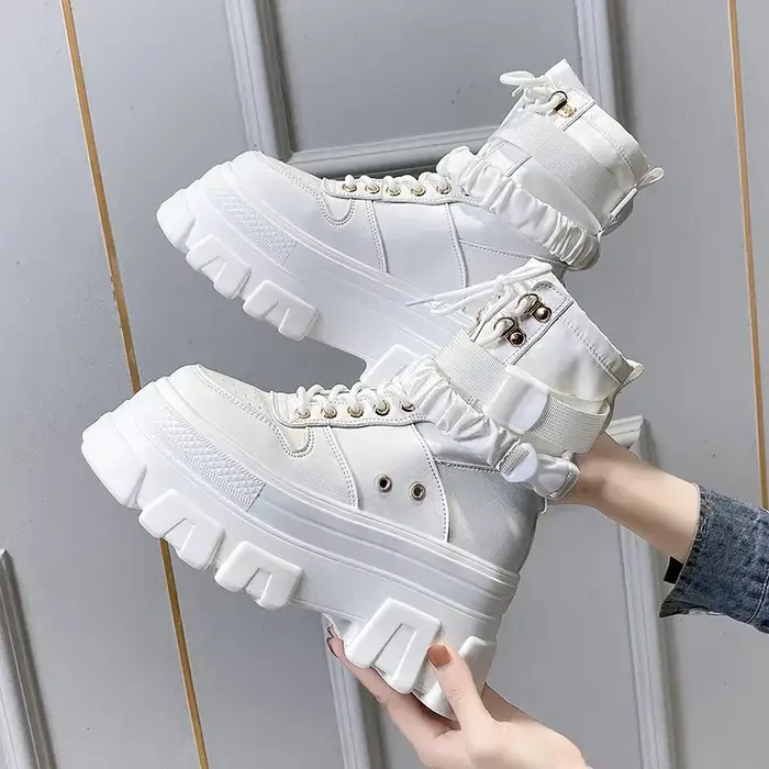 Rimocy – bottes de moto à semelle épaisse pour femme