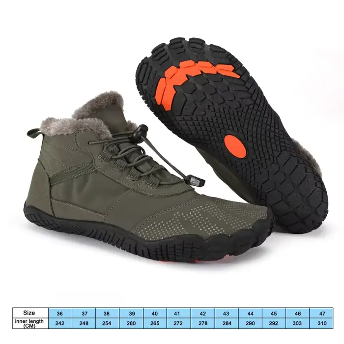 Nouvelles bottes d'hiver pour hommes femmes neige pieds nus chaussures décontractées chaussures de t