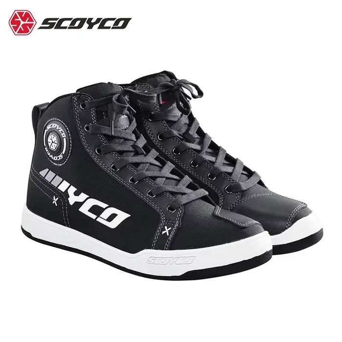 SCOYCO-Chaussures d'équitation de moto décontractées pour hommes, bottes Piedmont, bottes de protect
