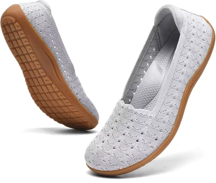 Chaussures plates larges pour femmes, chaussures confortables pour la marche