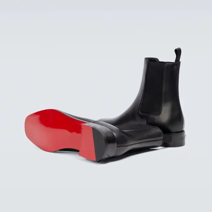 Bottines Chelsea à fond rouge pour hommes