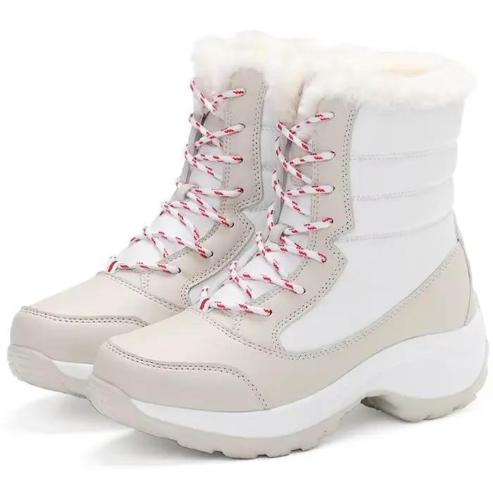 Bottes femme talons bottes pour chaussures d'hiver femme garder au chaud fourrure Botas Mujer 2025 b